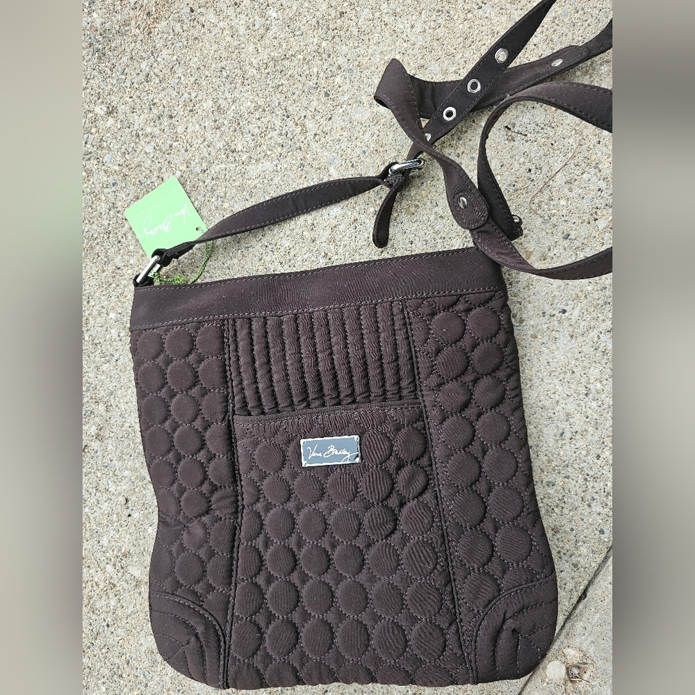 Vera Bradley Espresso Quilted Hipster Bag
